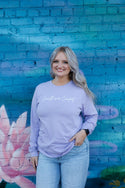 Growth Over Comfort Dark Lavender Long Sleeve Tshirt