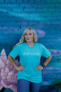 Growth Over Comfort Teal Color Tshirt