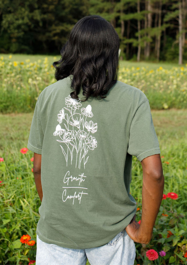 Growth Over Comfort Hemp Color Tshirt